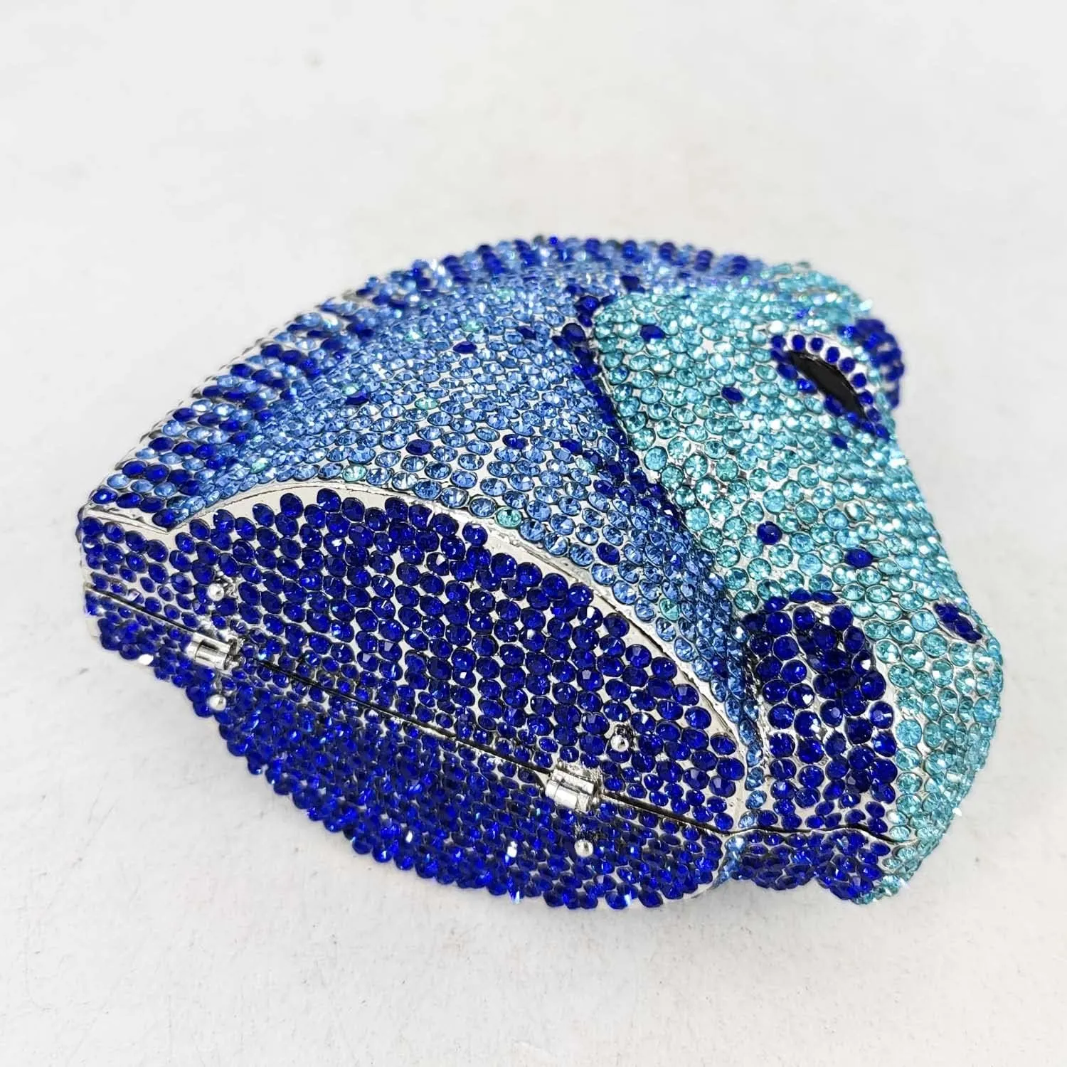 Boutique De FGG Horse Head Crystal Clutch Bags Women Animal Rhinestone Evening Handbags Party Crystal Clutch Purses,Mini