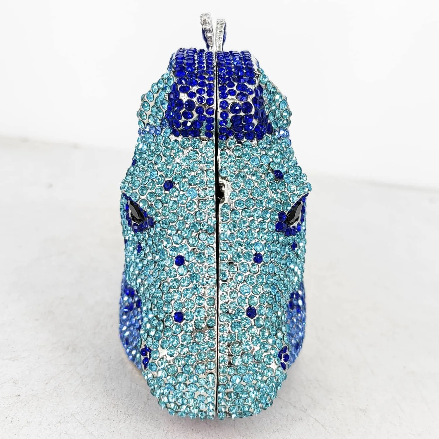 Boutique De FGG Horse Head Crystal Clutch Bags Women Animal Rhinestone Evening Handbags Party Crystal Clutch Purses,Mini