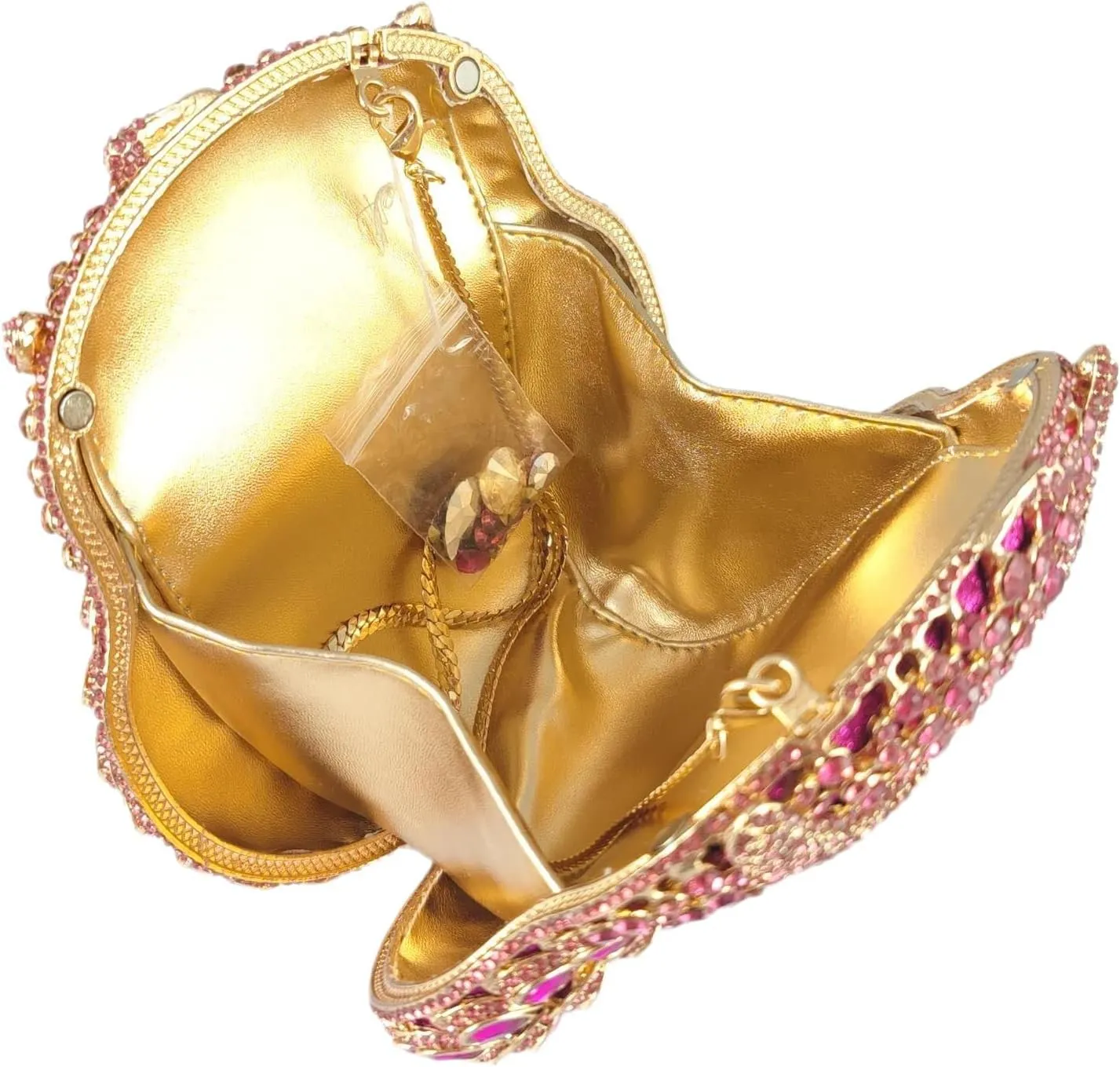 Boutique De FGG Owl Crystal Clutch Bag Animal Evening Handbags Women Formal Party Rhinestone Clutch Purse,Mini