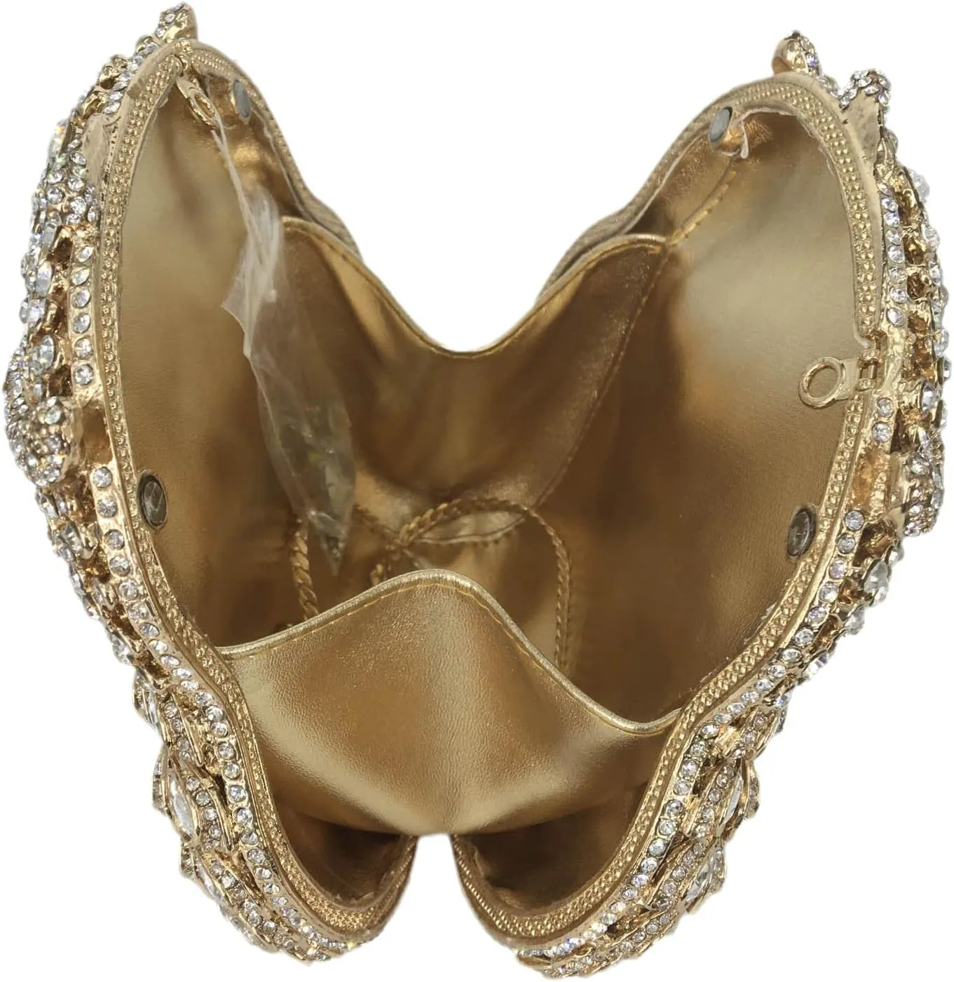 Boutique De FGG Owl Crystal Clutch Bag Animal Evening Handbags Women Formal Party Rhinestone Clutch Purse,Mini