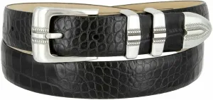 BS8216 Genuine Full-Grain Cowhide Leather Designer Golf Dress Belt 1-1/8"(30mm) Wide