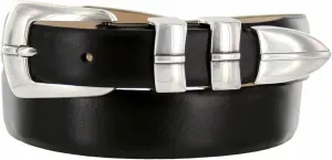 BS8647 Marin Genuine Full-Grain Cowhide Leather Designer Dress Belt 1-1/8"(30mm) taper down to 1"(25mm) wide