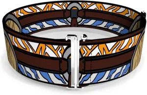 Buckle-Down Star Wars Belt, Cinch Belt Star Wars Clone Wars Ahsoka Tano Bounding Elements, 3.0 Inch Wide, Adjustable