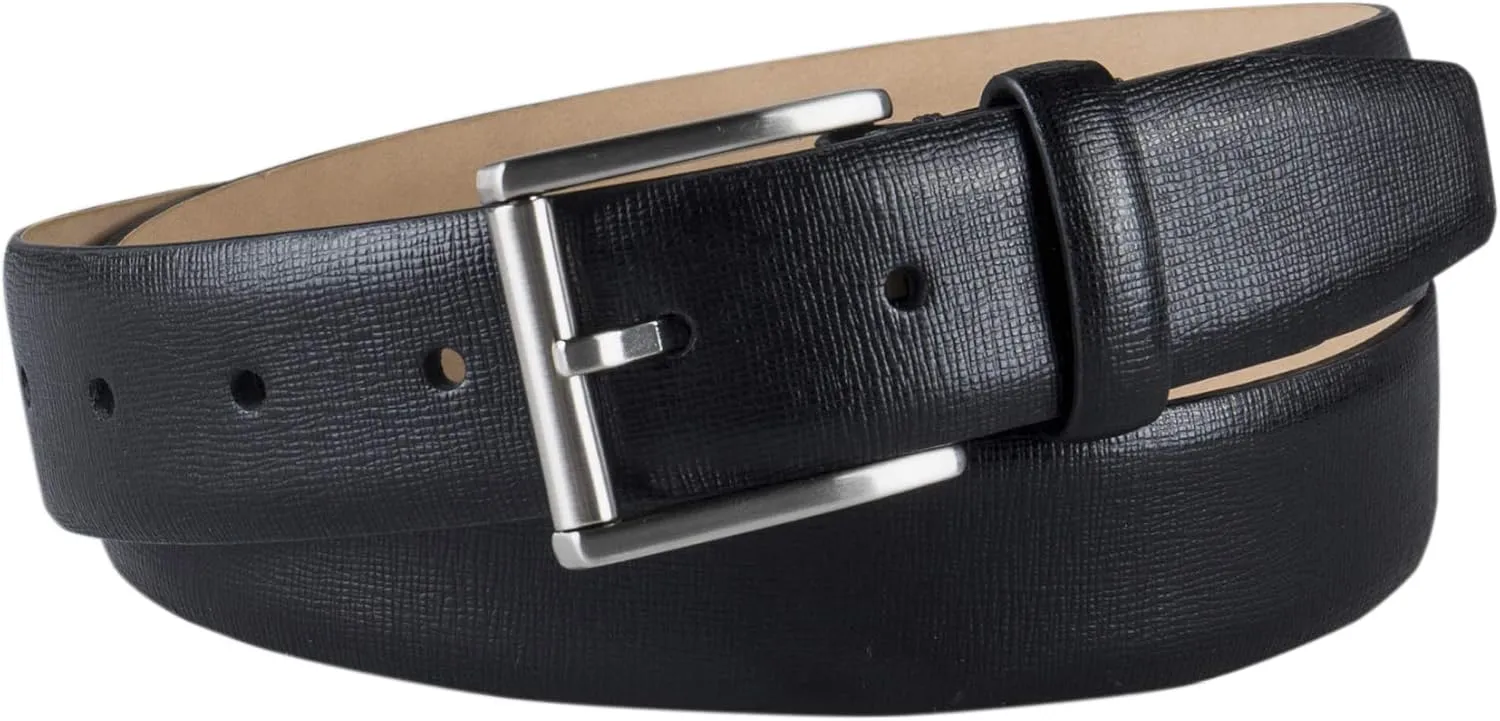 Calvin Klein Men's Modern Dress Minimalist Belt with Classic Harness Buckle