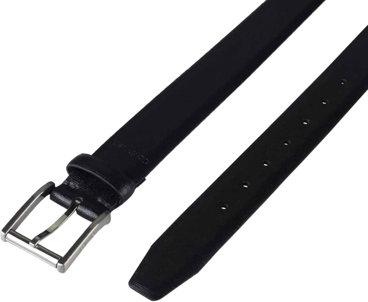 Calvin Klein Men's Modern Dress Minimalist Belt with Classic Harness Buckle