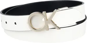 Calvin Klein Women's Two-in-One Reversible CK Monogram Plaque Buckle Dress Belt (Regular and Plus Sizes)