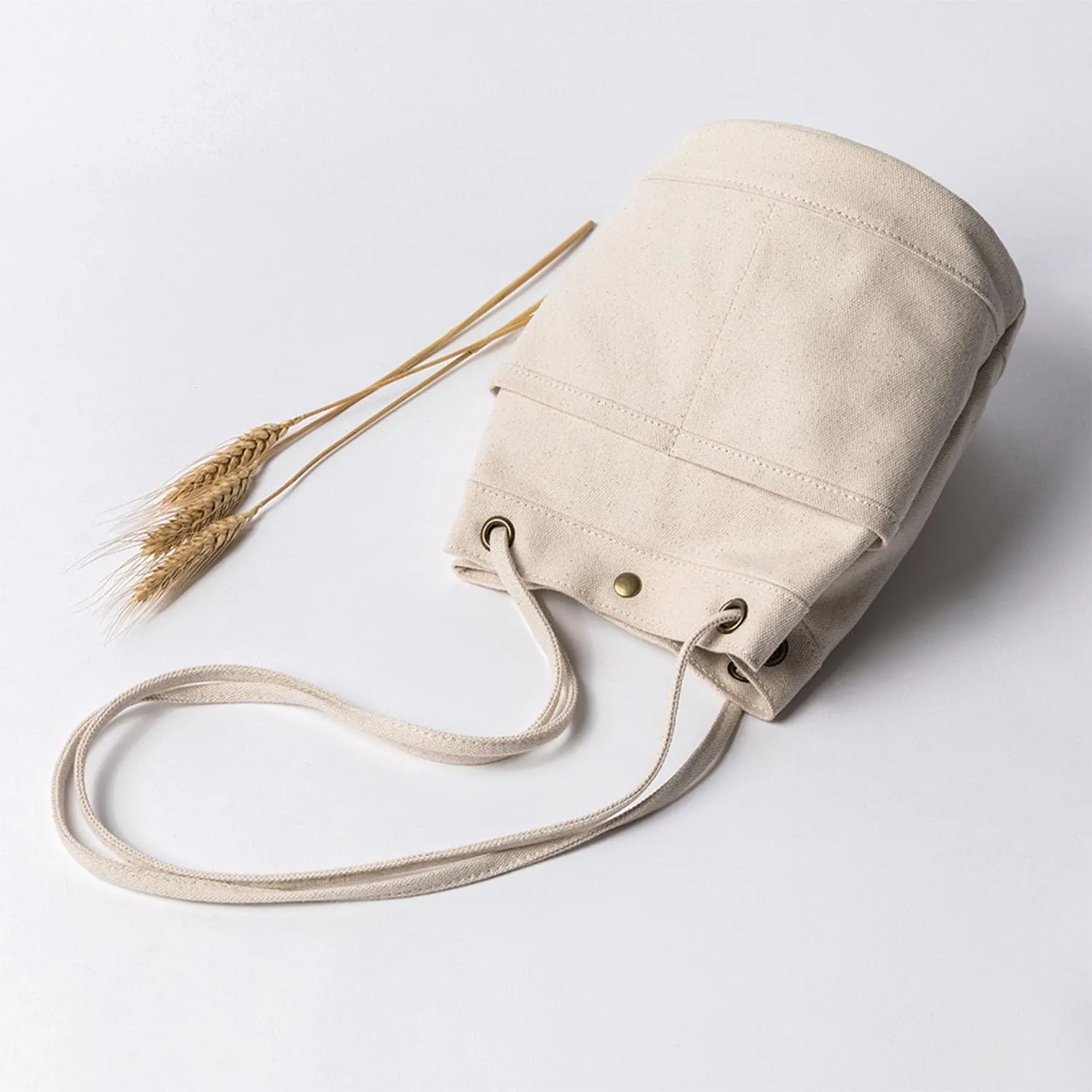 Canvas bag women wild ins fashion one-shoulder art small fresh and simple messenger women's bucket bag