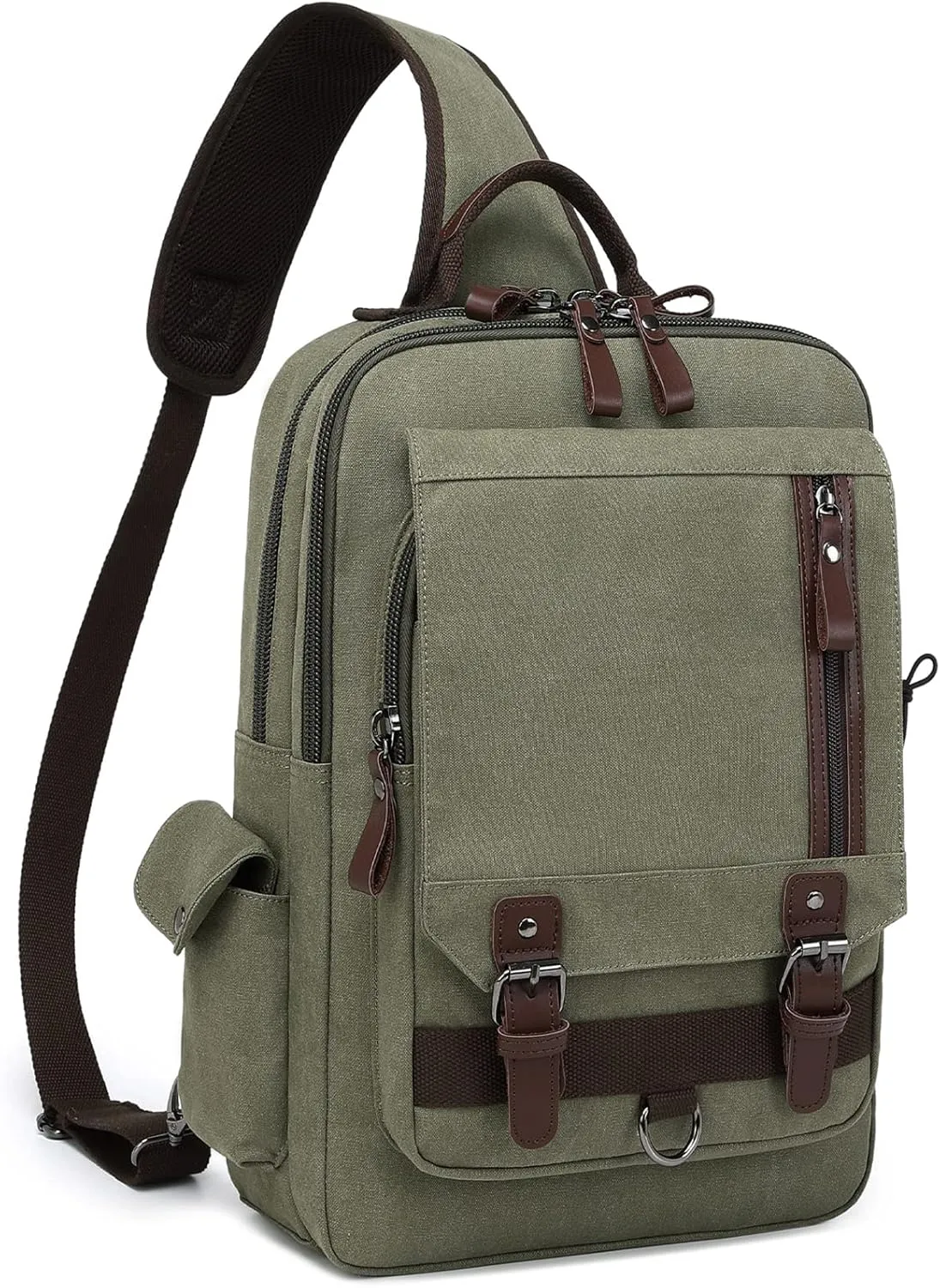 Canvas Cross Body Messenger Bag Shoulder Sling Backpack Travel Rucksack