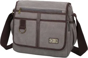 Canvas Messenger Bag Satchel Bag Crossbody Bag Shoulder Bag 14inch With Water Pocket