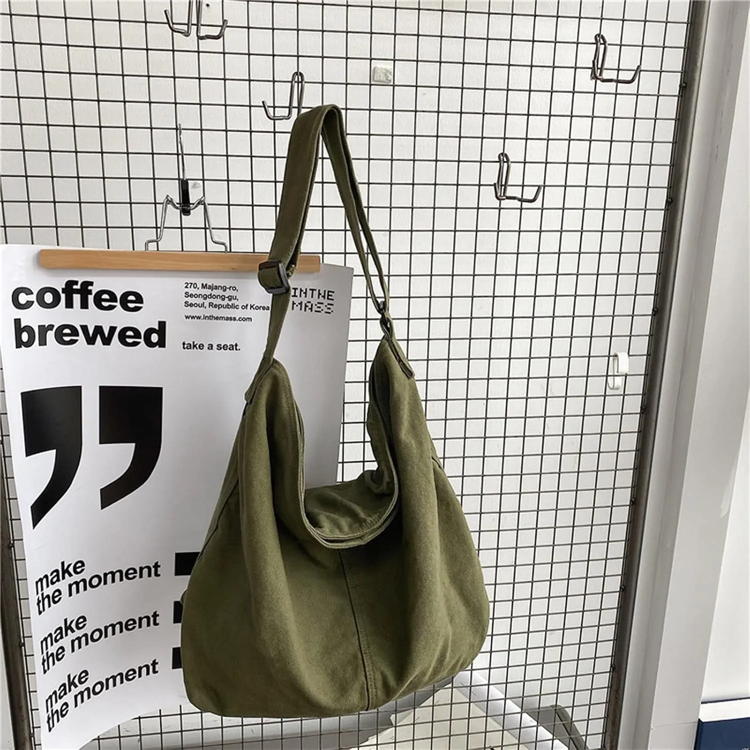 Canvas Shoulder Bag Female Shopper Large Capacity Messenger Handbag Designer