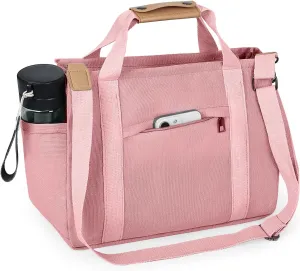 Canvas Tote Bag with Multiple Pockets for Women, Cute Crossbody Shoulder Bag Casual Hobo Messenger Purse Handbag