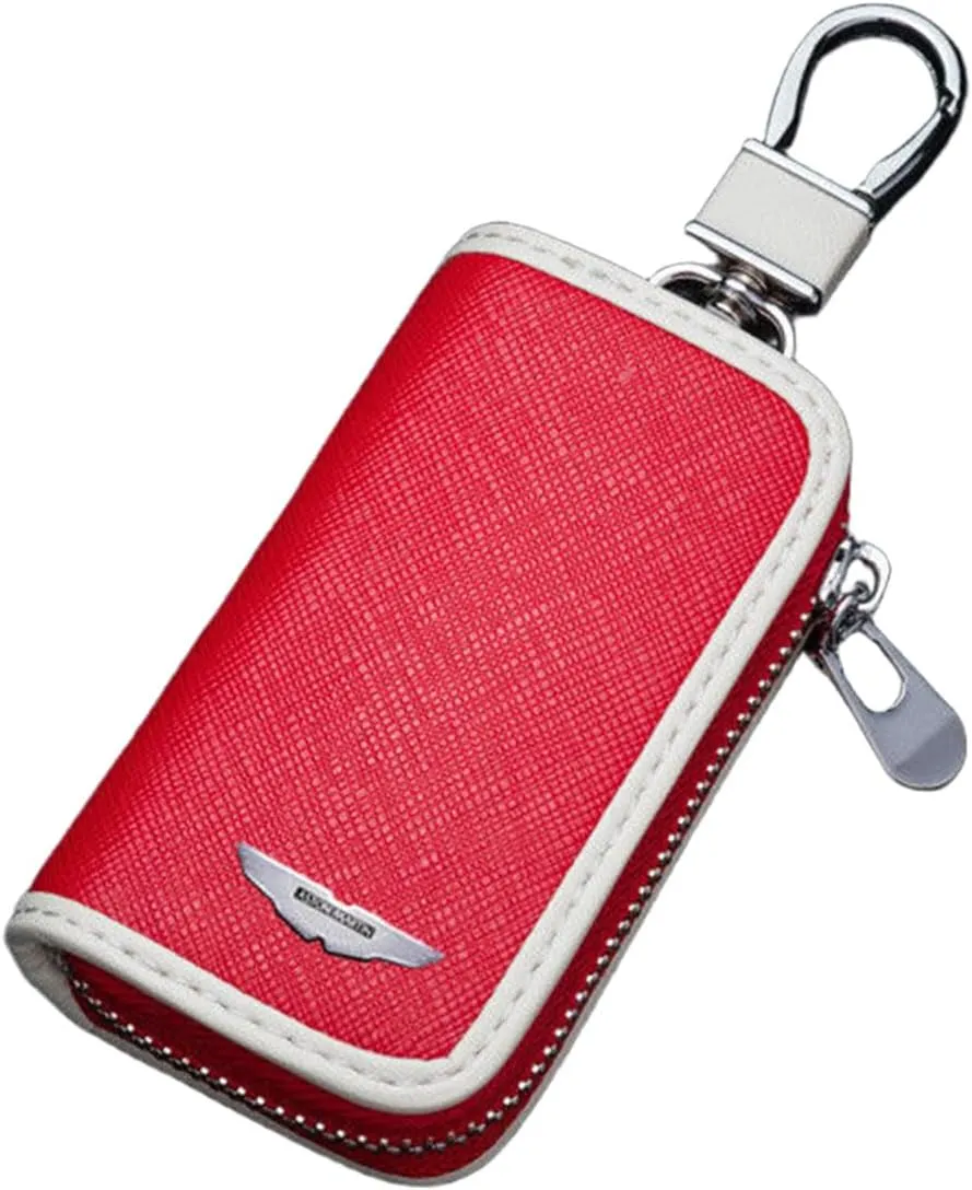 Car Key Fob Cover for Aston Martin DB11 V12 Coupe/V8 Coupe/DB-11 V8 Volante,Premium Car Logo Key Chain Soft Case Full Protection with Key Chain,Car Accessories,B