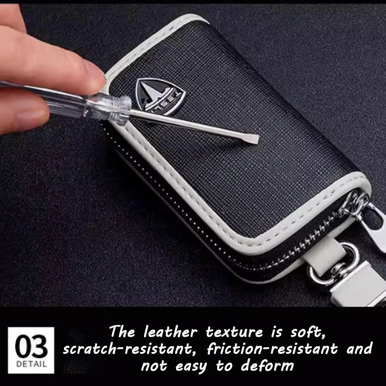 Car Key Fob Cover for Aston Martin DB11 V12 Coupe/V8 Coupe/DB-11 V8 Volante,Premium Car Logo Key Chain Soft Case Full Protection with Key Chain,Car Accessories,B