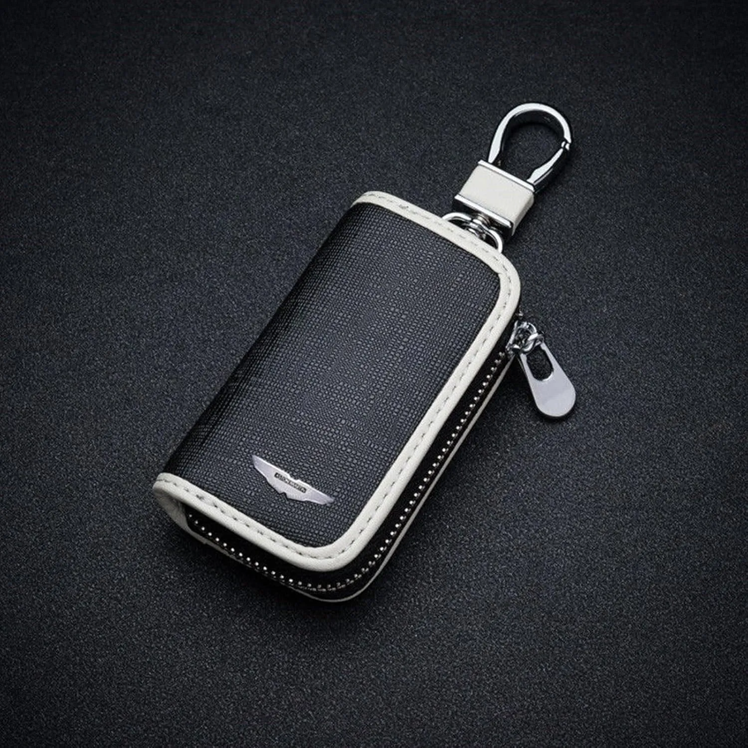 Car Key Fob Cover for Aston Martin DB11 V12 Coupe/V8 Coupe/DB-11 V8 Volante,Premium Car Logo Key Chain Soft Case Full Protection with Key Chain,Car Accessories,B