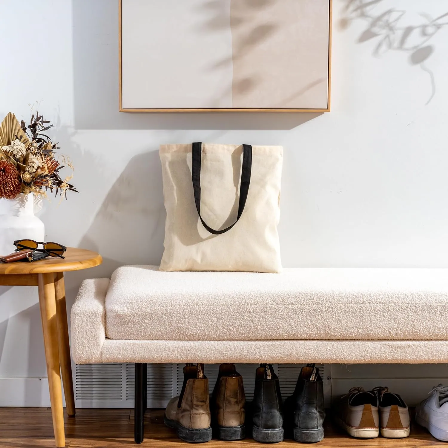 Carrywell |Not Made in China| Cotton Canvas Tote Bags, Blank Reusable Shopping Bags, Organic Cloth, Screen Print and DIY