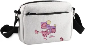 Cartoon Inspired Crossbody Purse Bag Fat Nugget Valentine Messenger Bag Fat Nugget Lovers Gift Angel Dust's Pet Carry-on Bag