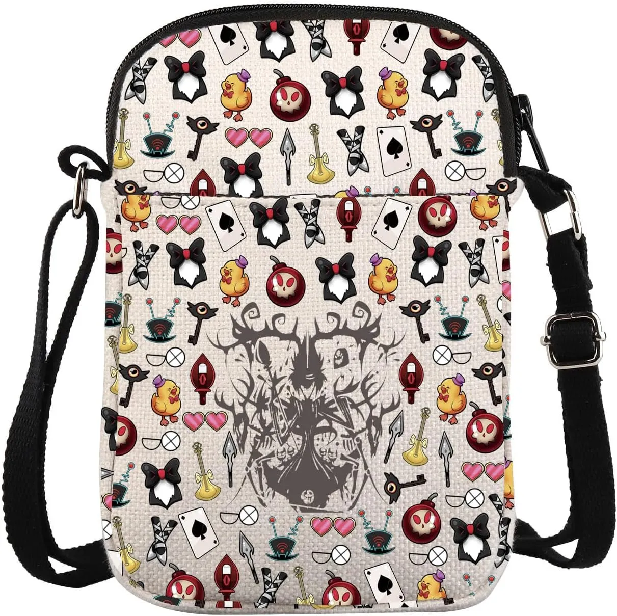 Cartoon Merchandise Crossbody Bag Alastor Carry On Bag Alastor Demon Gift The Radio Demon Helluva Gift For Fans