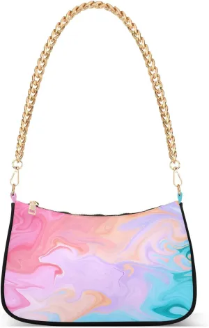 CEBUGI Crossbody Bags for Women Shoulder Purse Abstract Background Handbags Stylish Clutch Purse with Chain Strap