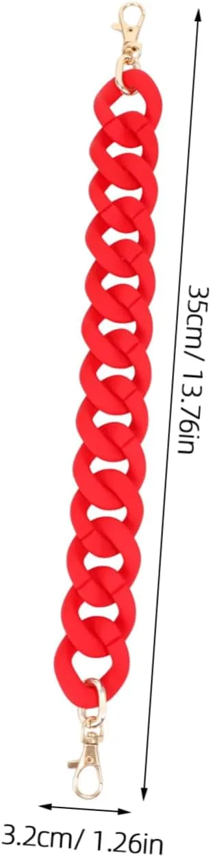 Chain Straps Metal Thick Chain Bag Red Chain Replacement Bag Chain Handbag Chain Fashion for Women Girls