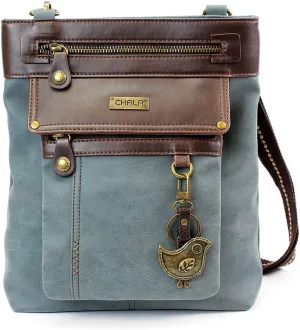 CHALA GEMINI Crossbody Canvas Gift Messenger Bag Indigo