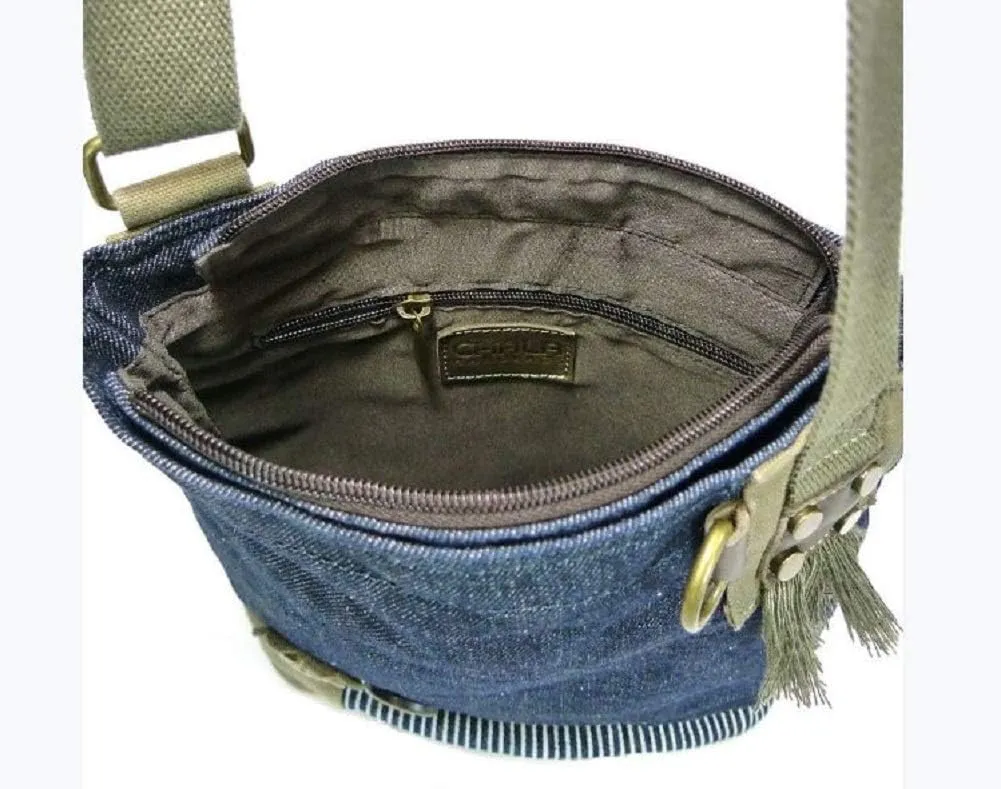 Chala Patch Cross-Body Women Handbag, Canvas Messenger Bag