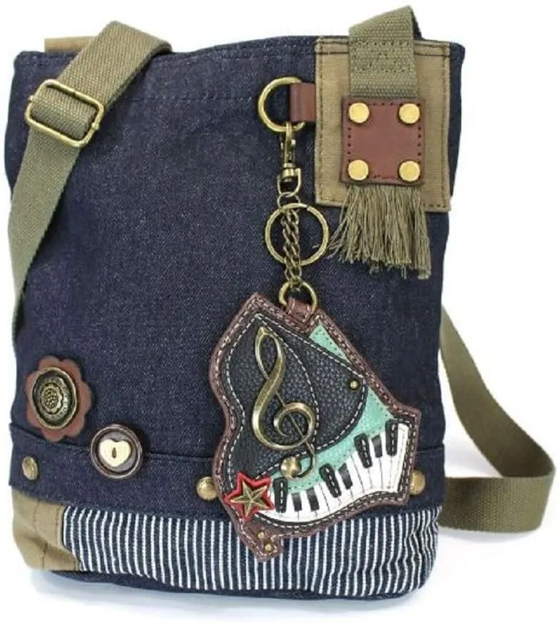 Chala Patch Cross-Body Women Handbag, Canvas Messenger Bag