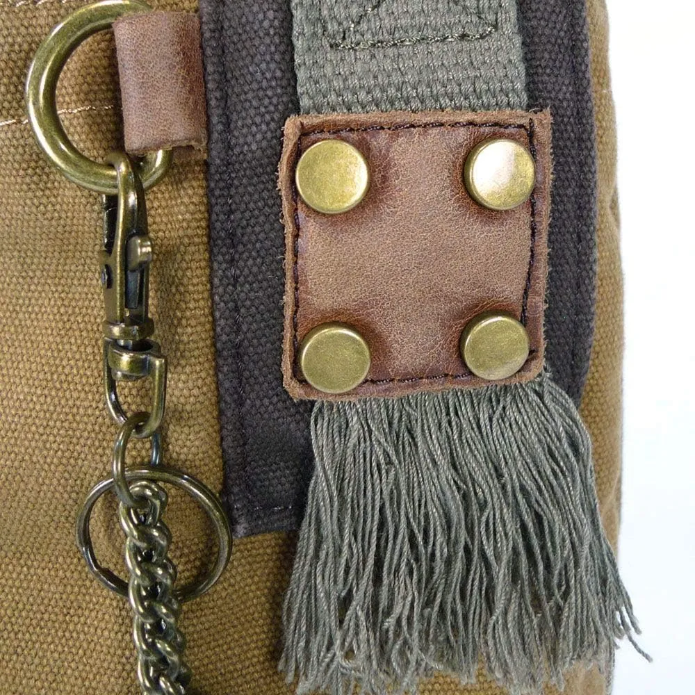 Chala Patch Cross-Body Women Handbag Canvas Messenger Bag