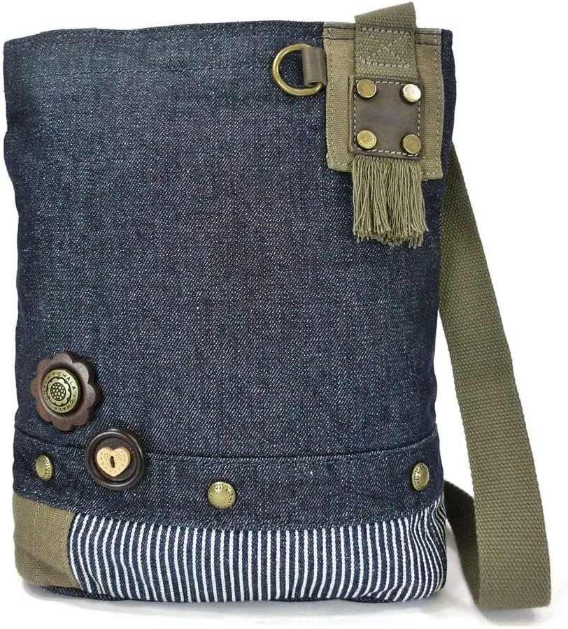 Chala Patch Cross-Body Women Handbag, Sand Canvas Messenger Bag