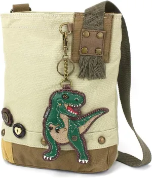 Chala Patch Cross-Body Women Handbag, Sand Canvas Messenger Bag