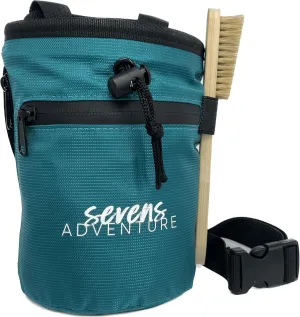 Chalk Bag for Rock Climbing with Climbing Chalk Brush, Quick Clip Belt Rock Climbing Chalk Bag with 2 Pockets & Key Clip - Wide Opening & Secure Closure Climbing Chalk Bags - Chalk Bag Bouldering