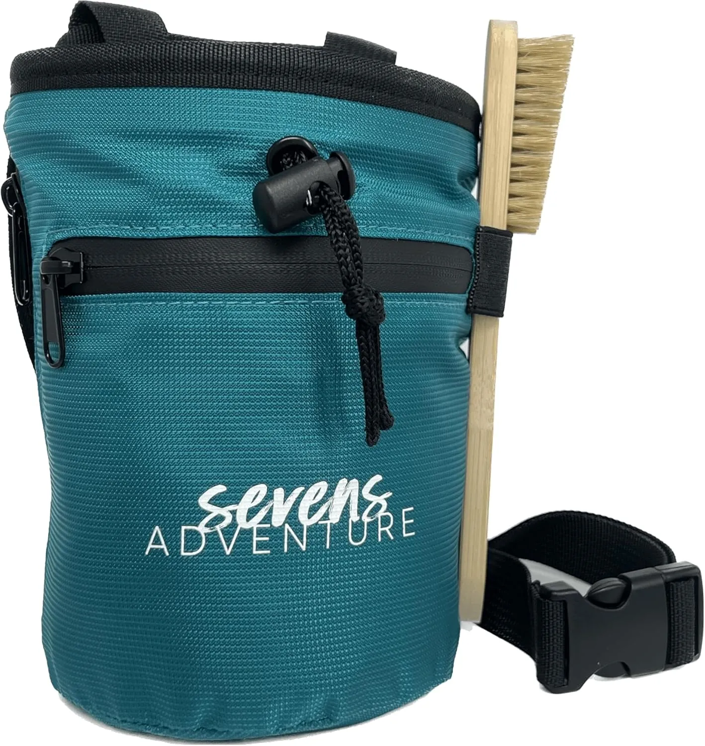 Chalk Bag for Rock Climbing with Climbing Chalk Brush, Quick Clip Belt Rock Climbing Chalk Bag with 2 Pockets & Key Clip - Wide Opening & Secure Closure Climbing Chalk Bags - Chalk Bag Bouldering