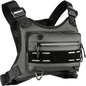 Chest Bag for Men Women, Water-resistant Running Vest with Phone Holder, EDC Tactical Chest Bag for Workouts