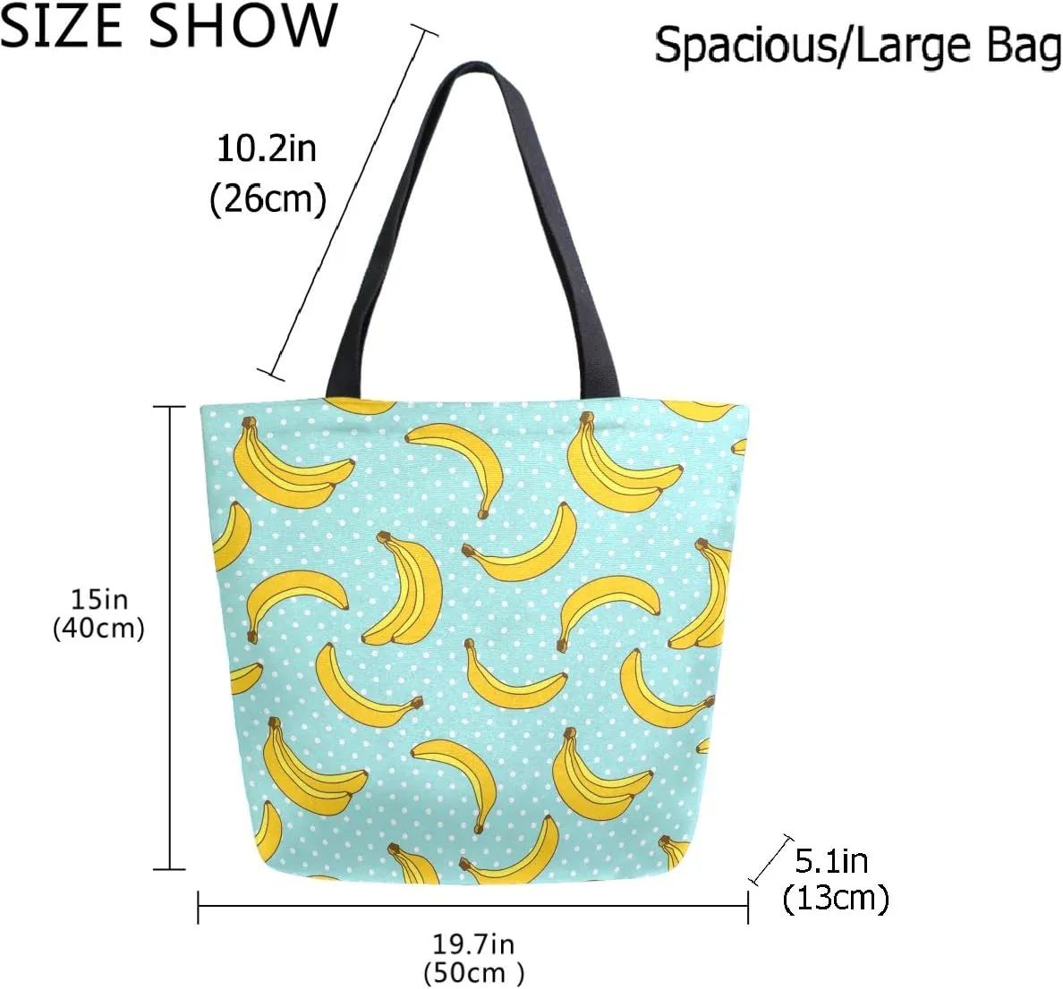 Chic Fashion Floral Printed Extra Large Shoulder Tote Bag for Beach Travel Weekender Gym Grocery Shopping