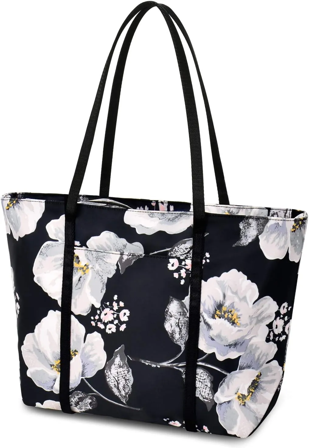 Chrysansmile Large Tote Bag for Women Work Nylon Shoulder Bags Waterproof Beach Bag Flower Womens Purses and Handbags
