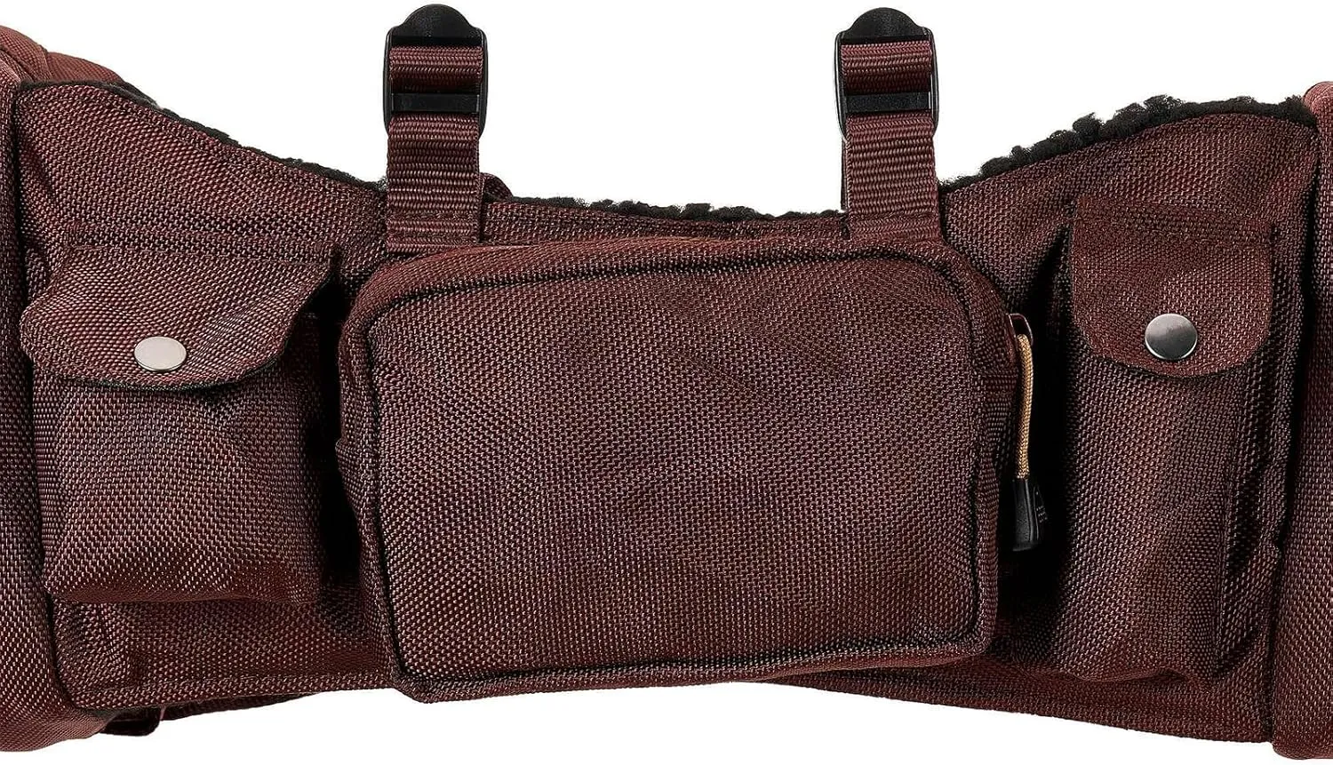 Circle Y Tucker Adventurer Durable Water-Resistant Contoured Horseback Riding Gear Saddle Pommel Bag w/Foam Padded Base, Insulated Padding, Fleece Lining, 3-Liter Water Bladder, Rain Cover Included