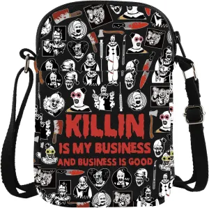 Clown Movie Merchandise Inspired Crossbody Bag Killer Clown Bag Horror Movie Lover Gift Art Gift Scary Clown Character Gift