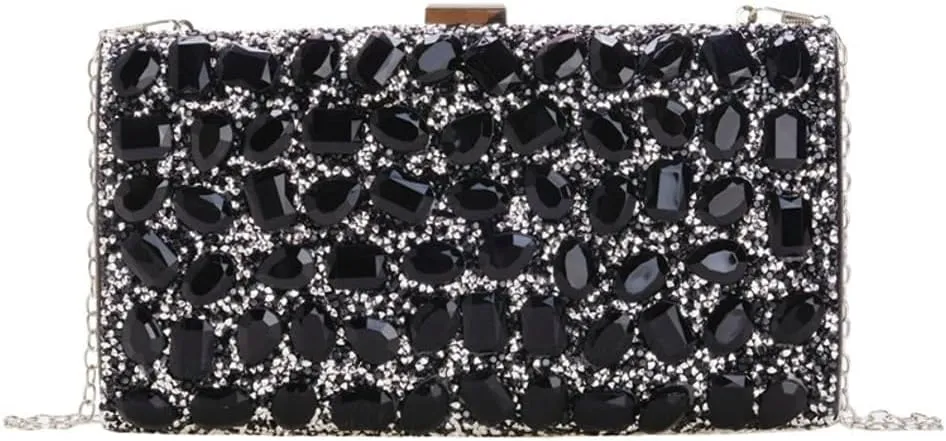 Clutch Purse Evening Bags Women Rhinestone Glitter Handbag Chain Crossbody Purse Shoulder for Wedding Party 2025
