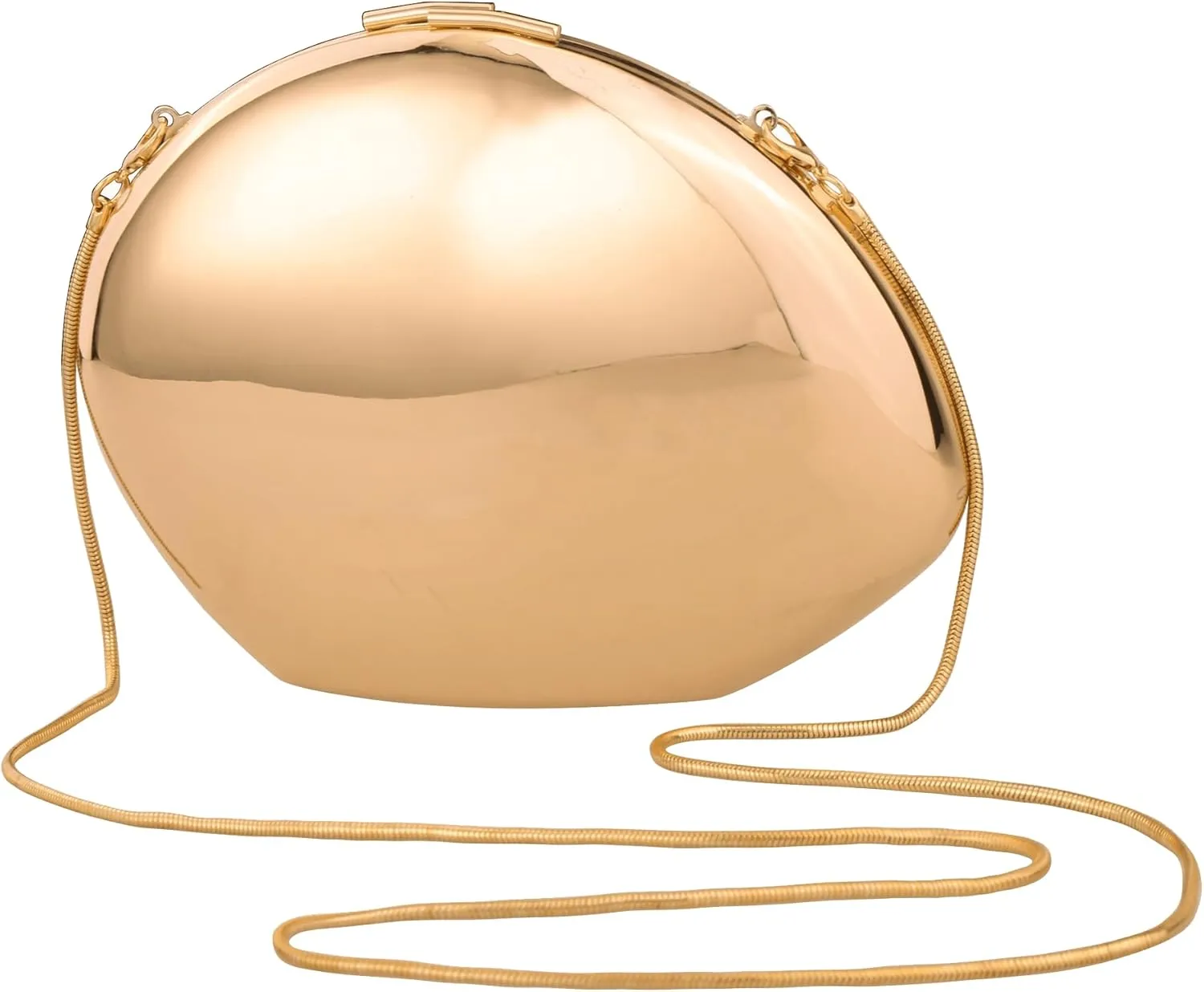 Clutch Purse for Women Metallic Evening Bag Acrylic Shell Handbag With Chain for Wedding Party Prom