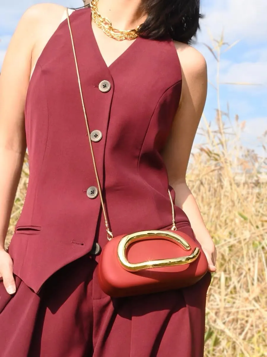 Clutch Purse Women Evening Bag Unique Trendy Purse for Women 2025 Vegan Leather Handbag Acrylic Clutch Box