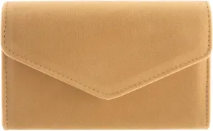 Clutch Purses for Women Evening Bag Clutch Formal Party Faux Suede Clutches Wedding Purses Cocktail Prom Clutches(Apricot)