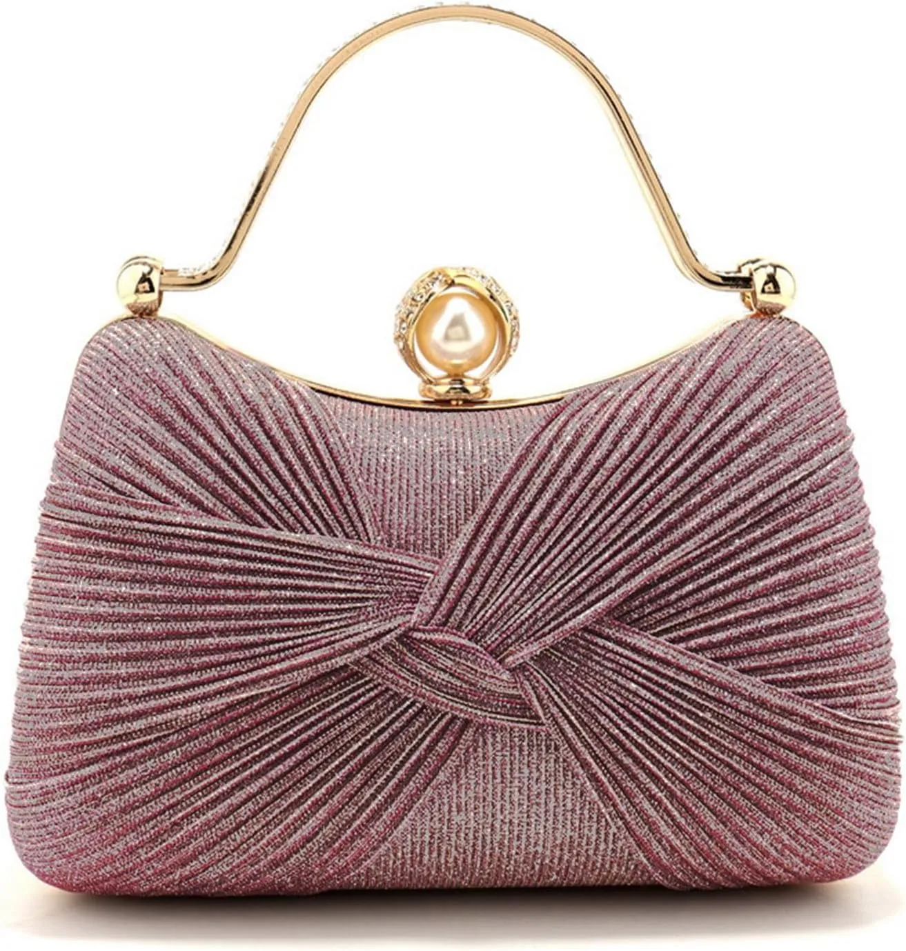 Clutch Purses for Women Handbags Shiny Sequin Wedding Silver Cross Body Purses with Chain,Wedding Prom Party Club