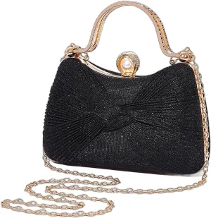 Clutch Purses for Women Handbags Shiny Sequin Wedding Silver Cross Body Purses with Chain,Wedding Prom Party Club