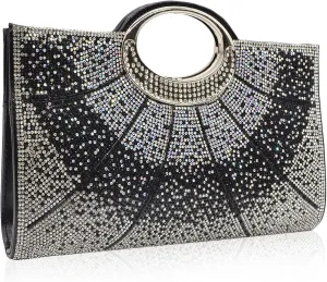Clutch Purses for Women Rhinestone Evening Bag Wedding Party Cocktail Purses Handbags.
