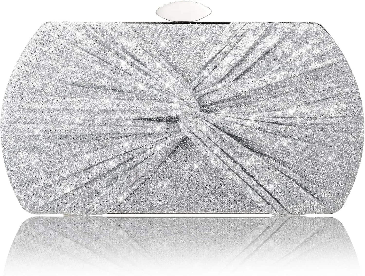 Clutch Purses for Women Wedding Evening Glitter Sparkly Handbags Party Purses for Women with Detachable Chain
