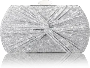 Clutch Purses for Women Wedding Evening Glitter Sparkly Handbags Party Purses for Women with Detachable Chain
