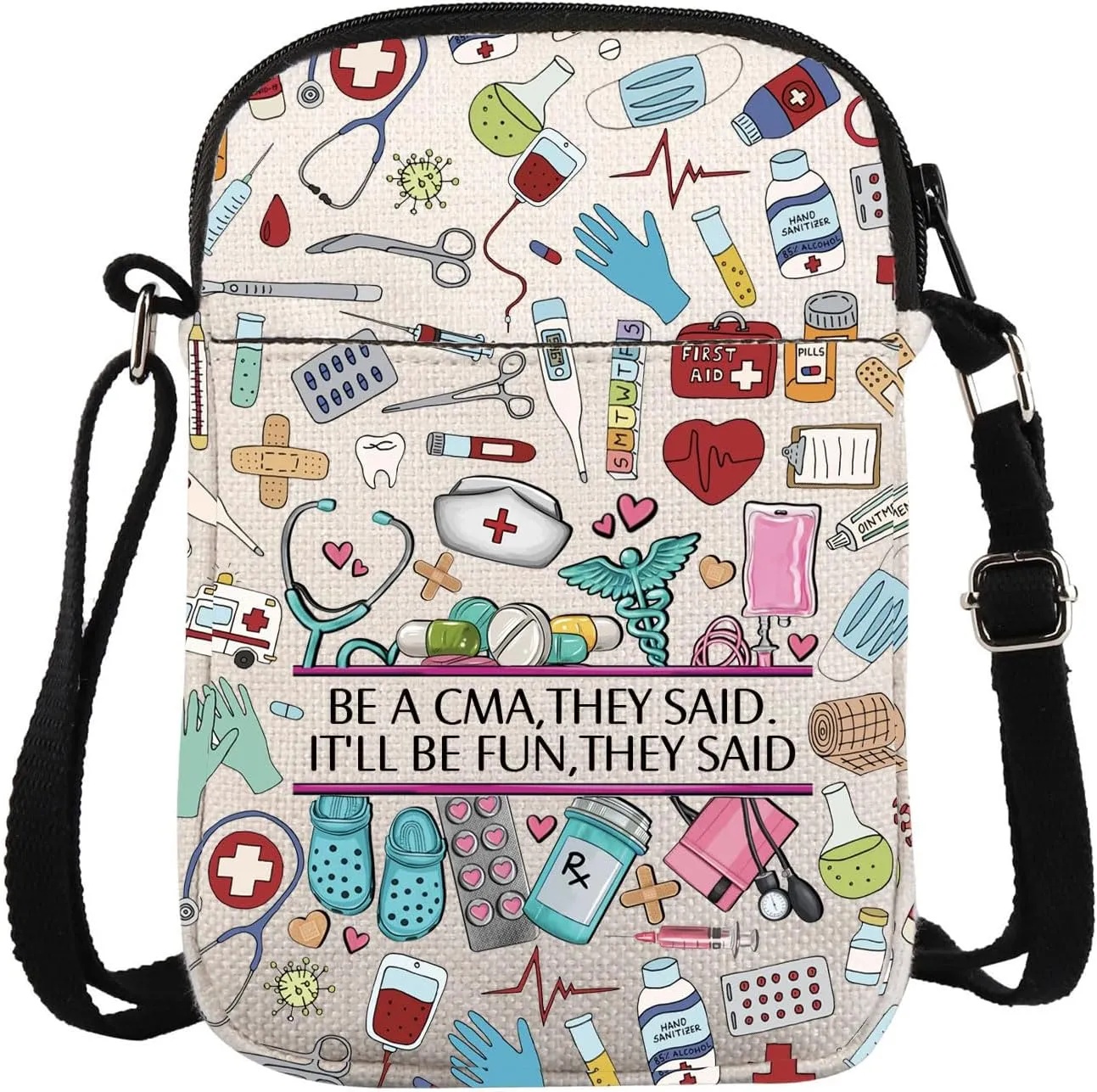 CMA Appreciation Crossbody Bag Best Certified Medical Assistant Carry On Bag Nursing Gift CMA Nurse Life Gift New CMA Gift