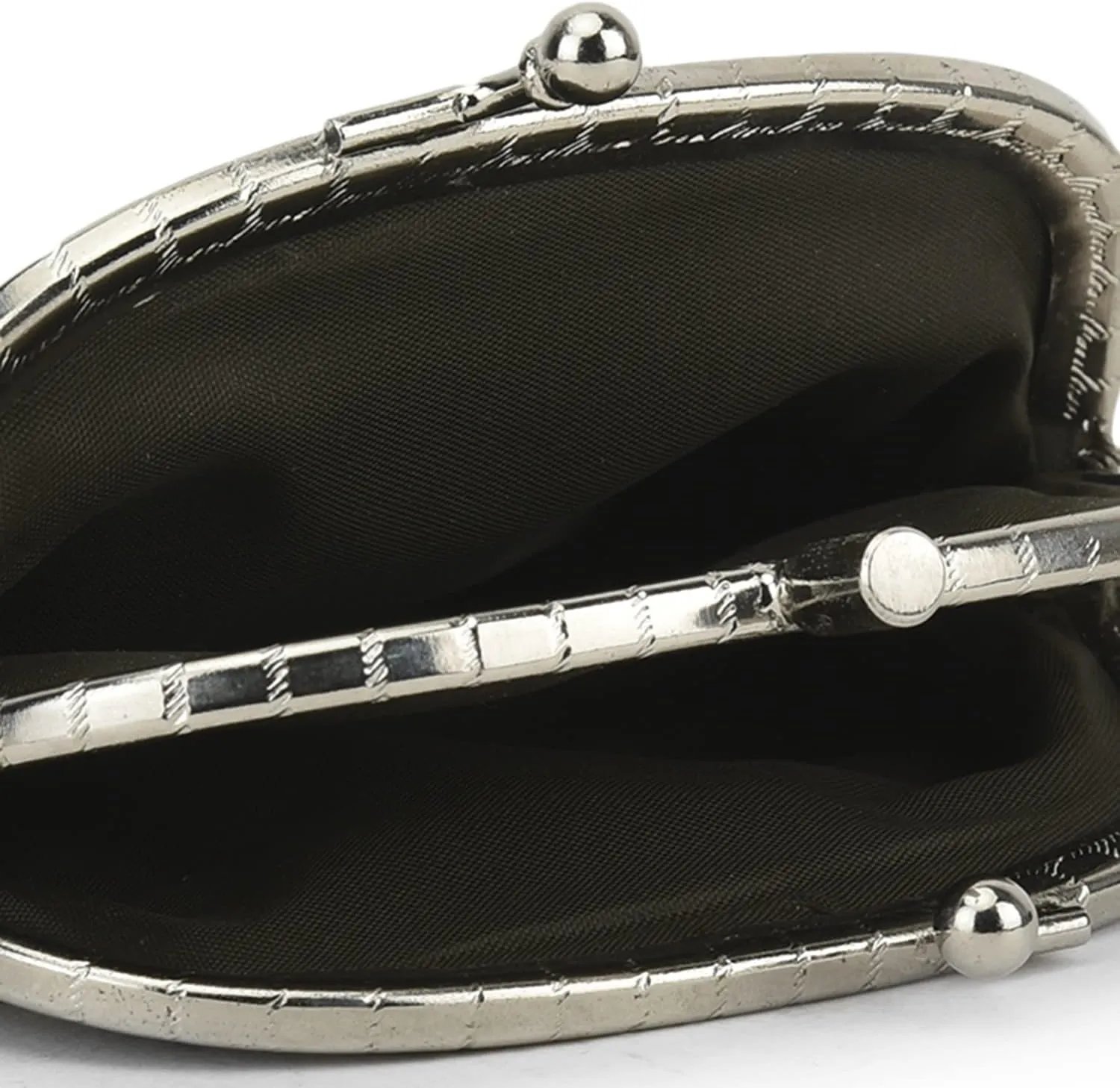 Coin Purse Double Frame with Zipper Pocket (Army Green)