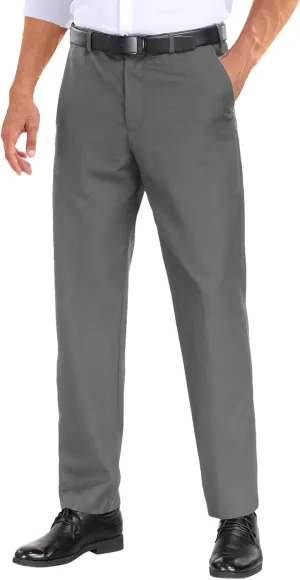 COOFANDY Mens Dress Pants Expandable Waist Wrinkle Free Suit Pants Flat Front Casual Dress Slacks