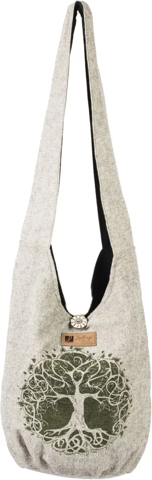 Cotton Sling Crossbody Shoulder Bag Purse Hippie Hobo Bohemian Festival Bag