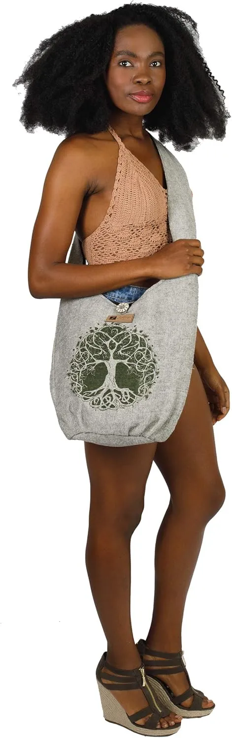 Cotton Sling Crossbody Shoulder Bag Purse Hippie Hobo Bohemian Festival Bag